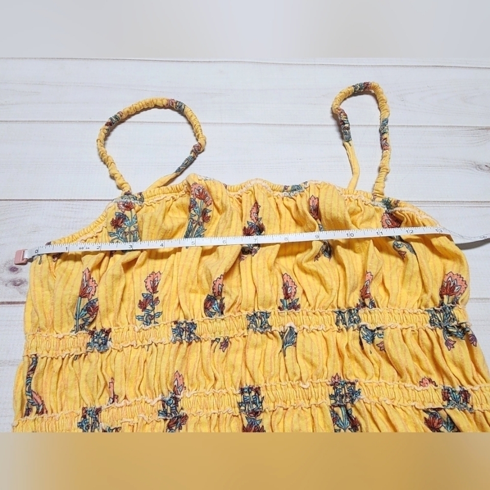 Free People Dolce Vita Yellow Combo Tank Top Medium - New With Tags - Picture 6 of 8